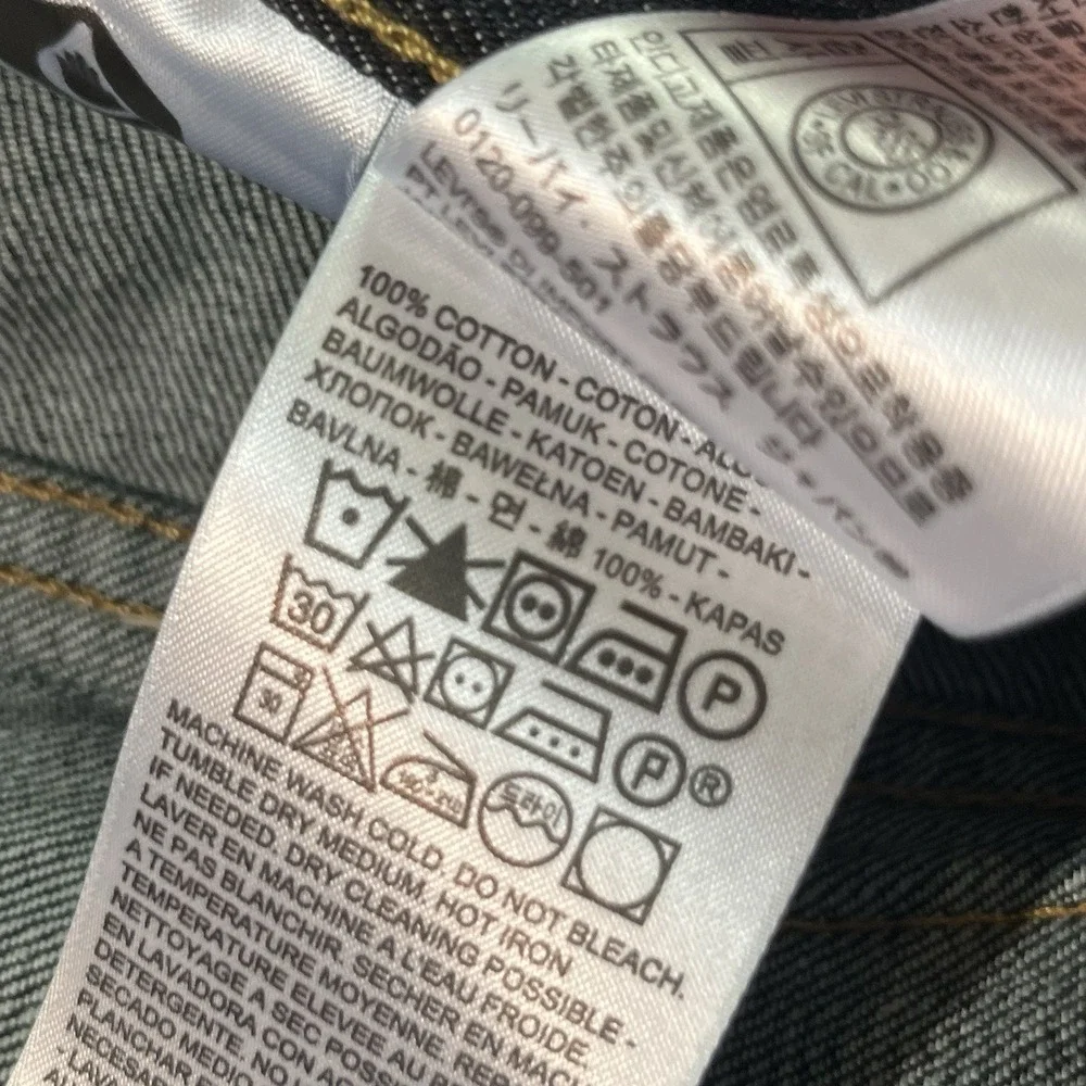 Levi's 527 Slim Boot Cut Jeans Mens 36x32 Blue Denim Dark Wash Western Cowboy